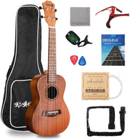 Dripex Soprano Ukulele 23 Inch with Beginner Kit