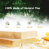 Dripex 204 x 104cm Wooden Baby Playpen, 6 Panels Large Play Fence for Toddlers, Kids Hexagonal Rectangle Activity Center Safety Play Yard with Lockable Door for Indoor and Outdoor (100cm x 6 Panels)