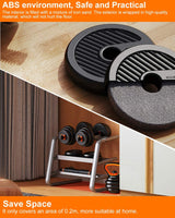 Dripex Adjustable Dumbbell Barbell Weight Pair (2021 New Version)- Free Weighs 4-In-1 Set with Non-Slip Neoprene Hand, Perfect for Male and Female Fitness at Home and Office Gym-10KG