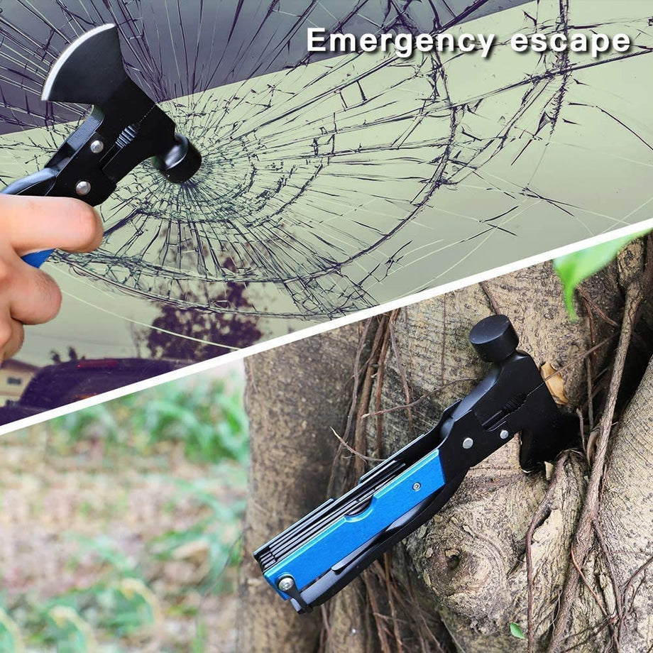 Dripex Multitool Camping Gear - 16 in 1 Emergency Survival Gear for Outdoor Camping Hiking