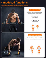 Dripex Adjustable Dumbbell Barbell Weight Pair (2021 New Version)- Free Weighs 4-In-1 Set with Non-Slip Neoprene Hand, Perfect for Male and Female Fitness at Home and Office Gym-10KG