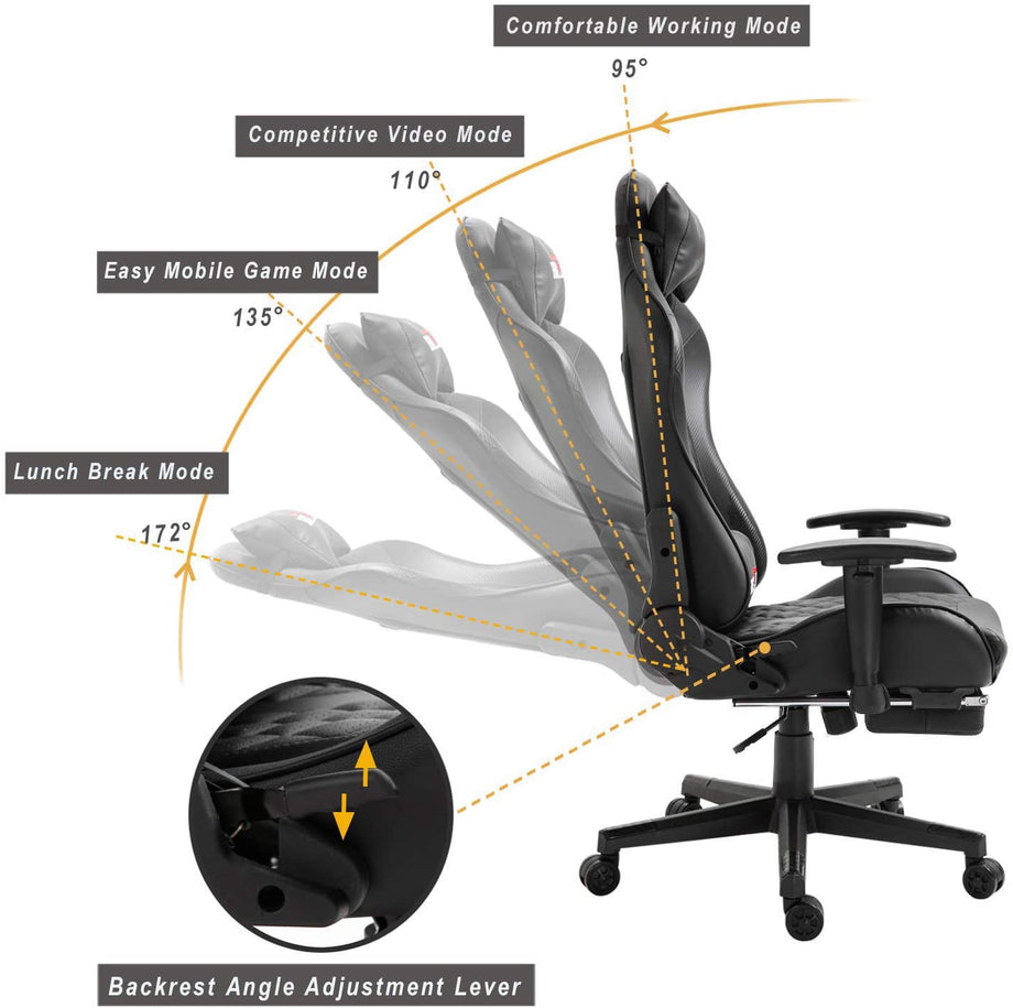 Dripex/Yoleo Gaming Chair - Ergonomic Home Office Chairs