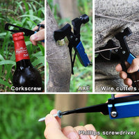 Dripex Multitool Camping Gear - 16 in 1 Emergency Survival Gear for Outdoor Camping Hiking