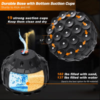 Dripex Freestanding Punching Bag Boxing Partner Boxing Trainer Heavy Duty Punch Bag with Suction Base