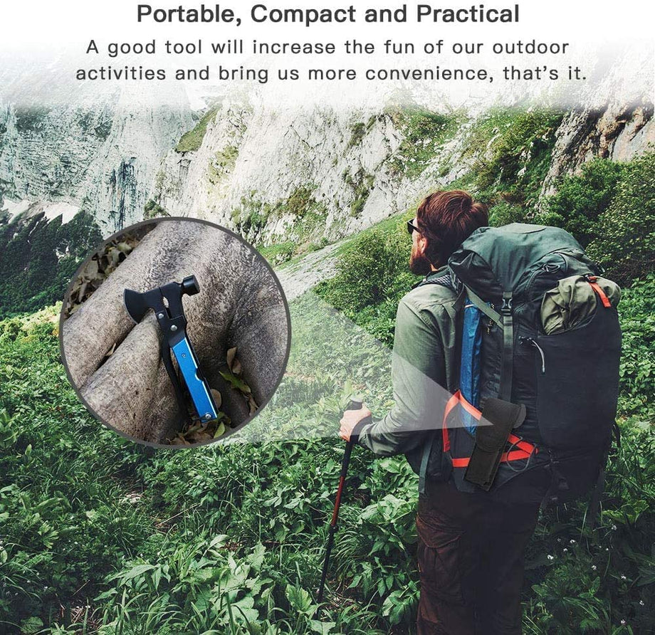 Dripex Multitool Camping Gear - 16 in 1 Emergency Survival Gear for Outdoor Camping Hiking