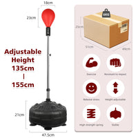 Dripex Speed Punch Ball with Adjustable Height Stand, Punching Bag with Boxing Gloves - Great for Boxing Equipment, MMA Training, Stress Fitness & Relief for Adults, Teens & Kids