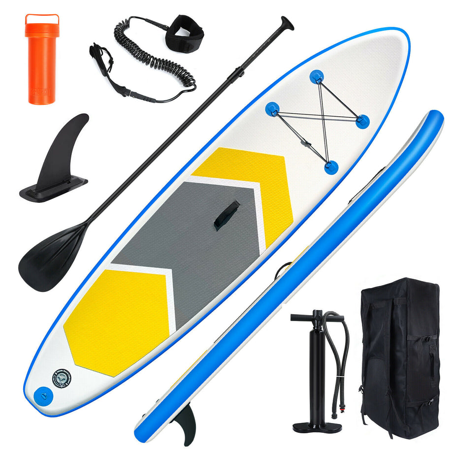 10FT Paddle Board SUP Inflatable Sports Surf Stand Up Racing Bag Pump ...