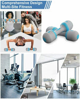 Dumbbell Weights Set Adjustable Barbell Bar 4KG/10KG for Home Gym Yoga Fitness