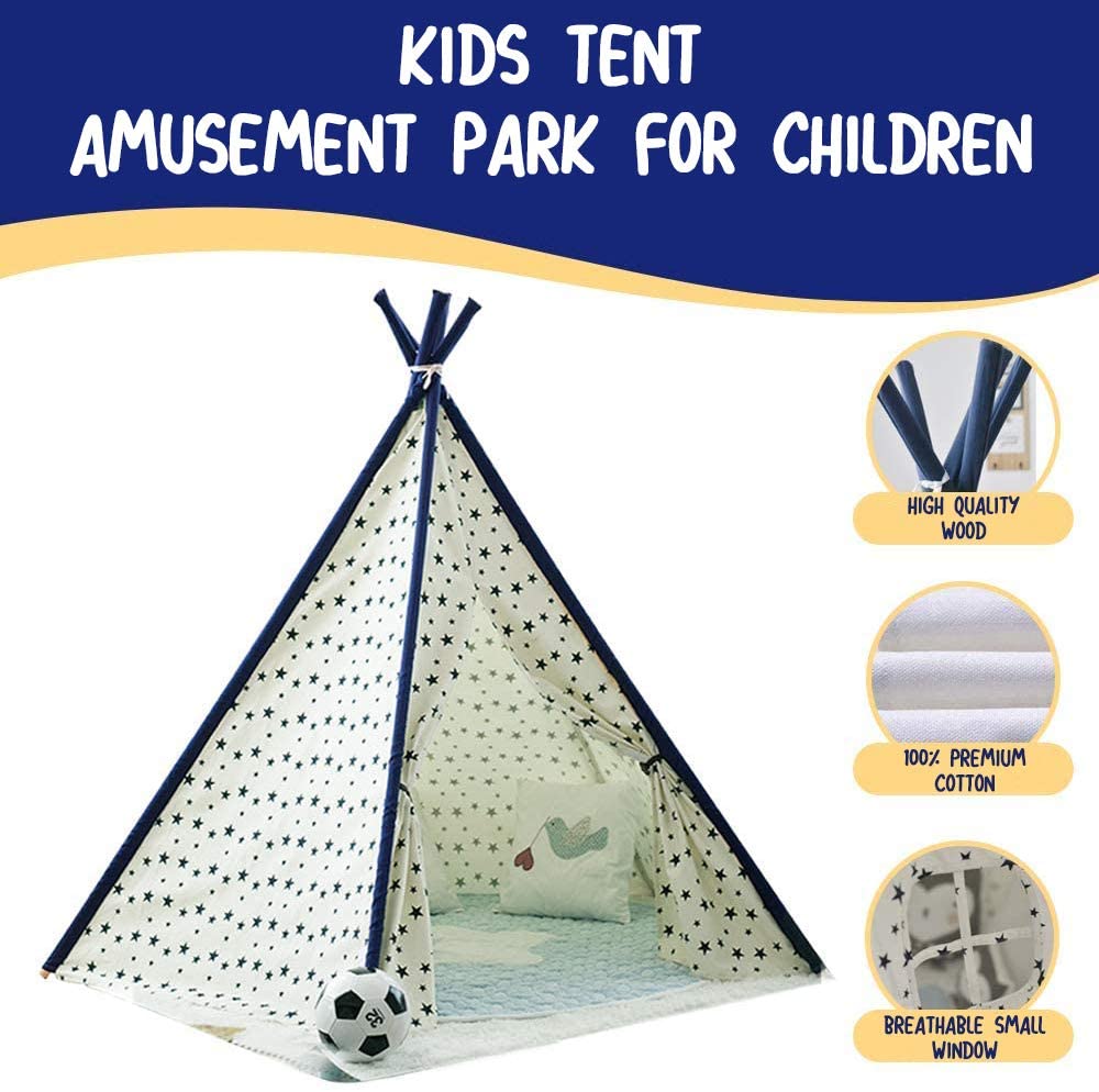 Dripex Teepee Tent Kids Play Tent